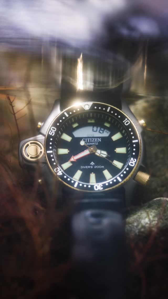Instagram post by @williamdrumm for Citizen Watch. Caption reads: My favorite dive watch yet. The tool that a....