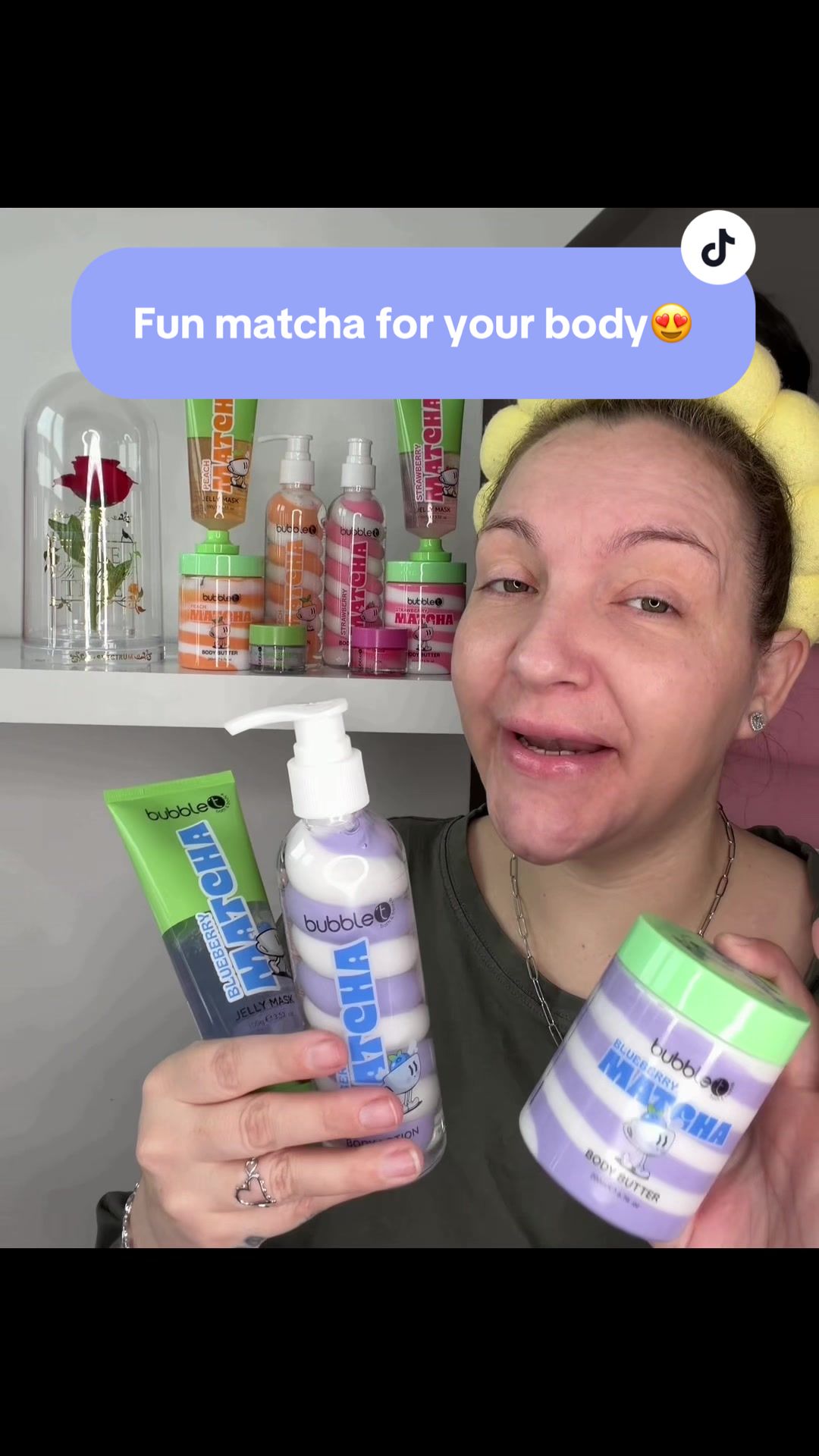 TikTok post by @beauty_starts_within87 for Bubble T Cosmetics. Caption reads: [...] fresh and its smells delicious 💙 @Bubble T....