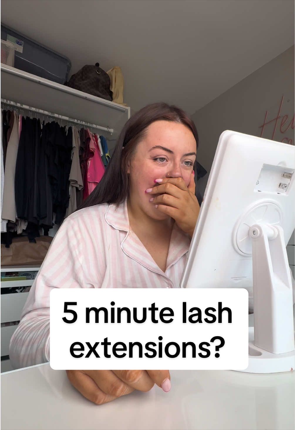 TikTok post by @nicolefitzy for By Caitlyn. Caption reads: [...] FUNCTIONS EVER?! @FOXY LASH BAR LTD @By....