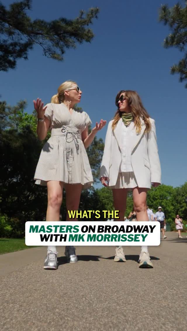 Instagram post by @maryspacekate for Delta Air Lines. Caption reads: Masters Sunday is just like a Broadway show,....