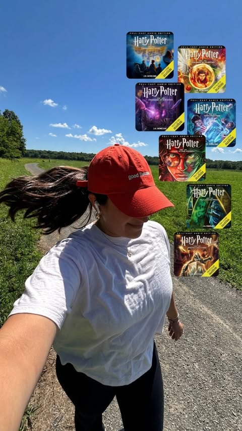 Instagram post by @abbiekonnick for Audible. Caption reads: [...] The Full-Cast Audio Editions now on @audible....