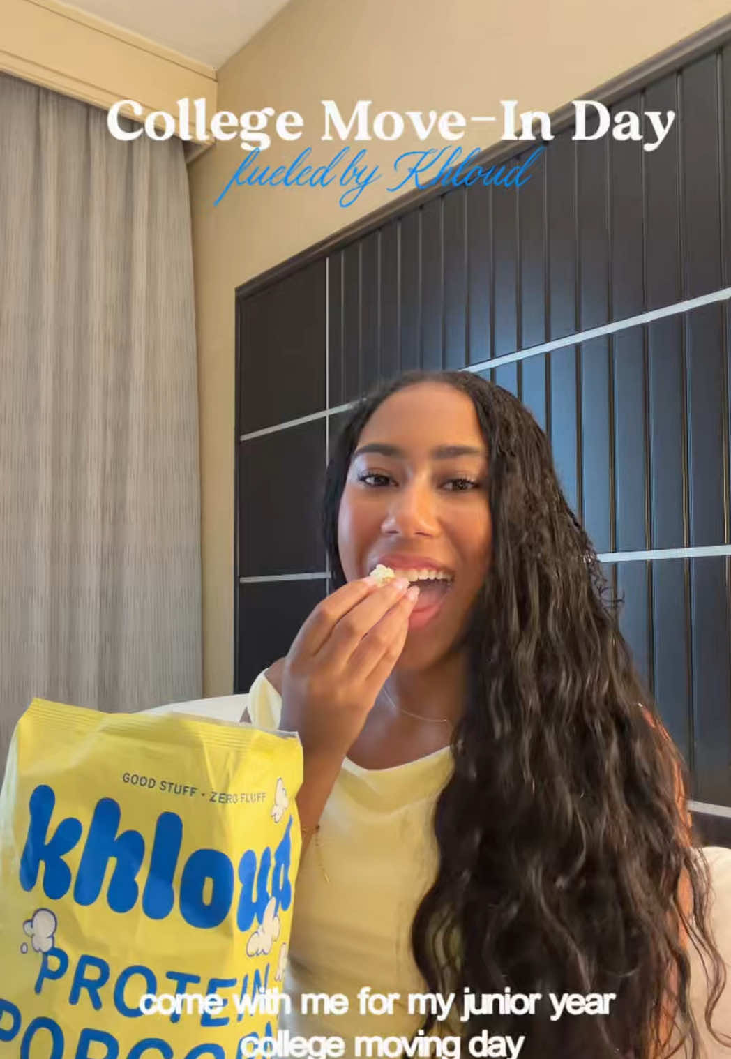 TikTok post by @itsniawalker for Khloud. Caption reads: Day in my life fueled by Khloud ☁️ The perfect....