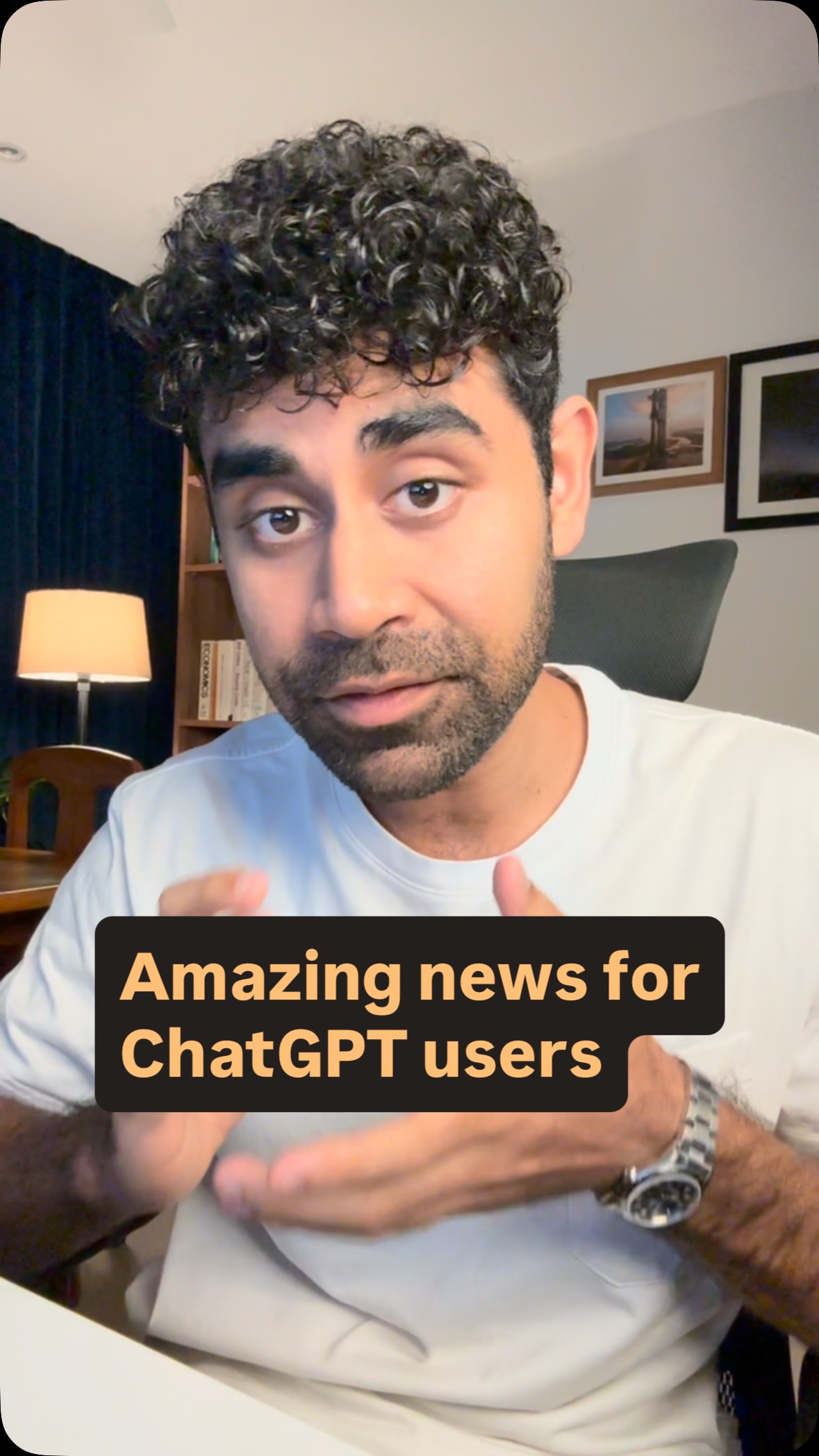 Instagram post by @bookedwithsahil for OpenAI. Caption reads: @openai just dropped this 💣
Free chatgpt go for....