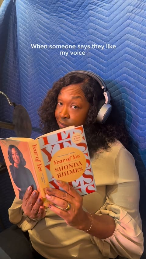 Instagram post by @shondarhimes for Calm. Caption reads: Someone said I have a voice fit for the @calm app.....