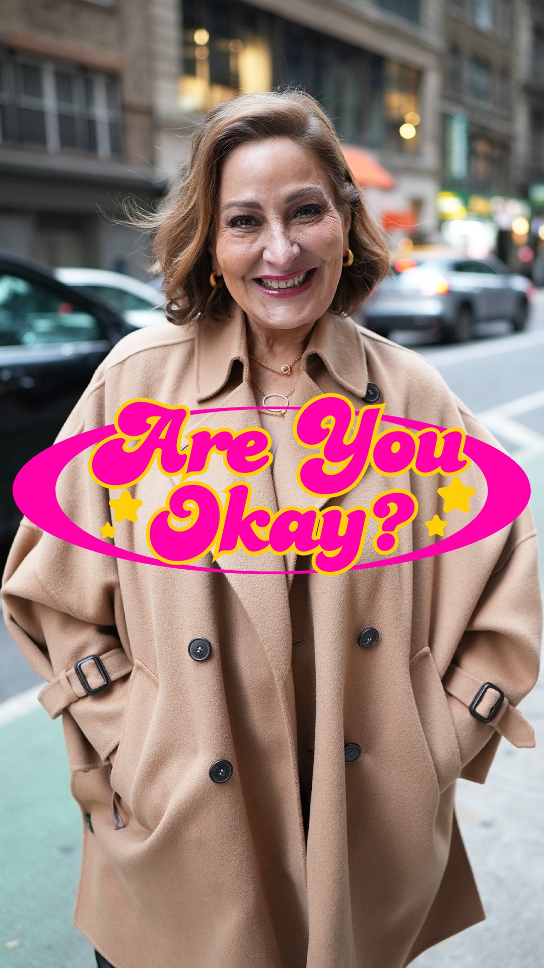 Instagram post by @areyouokayshow for – Laura Geller. Caption reads: 60 is the new 20 💅....