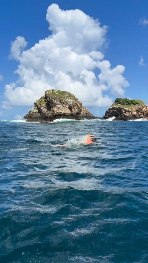 Instagram post by @markus_marthaler for Speedo USA. Caption reads: Breathing Truth: Symmetry Beats Bilateral....