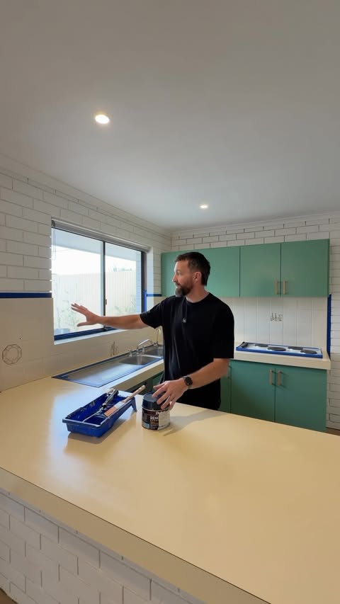 Instagram post by @therenodad for Dulux. Caption reads: [...] using the specialised paint from the....