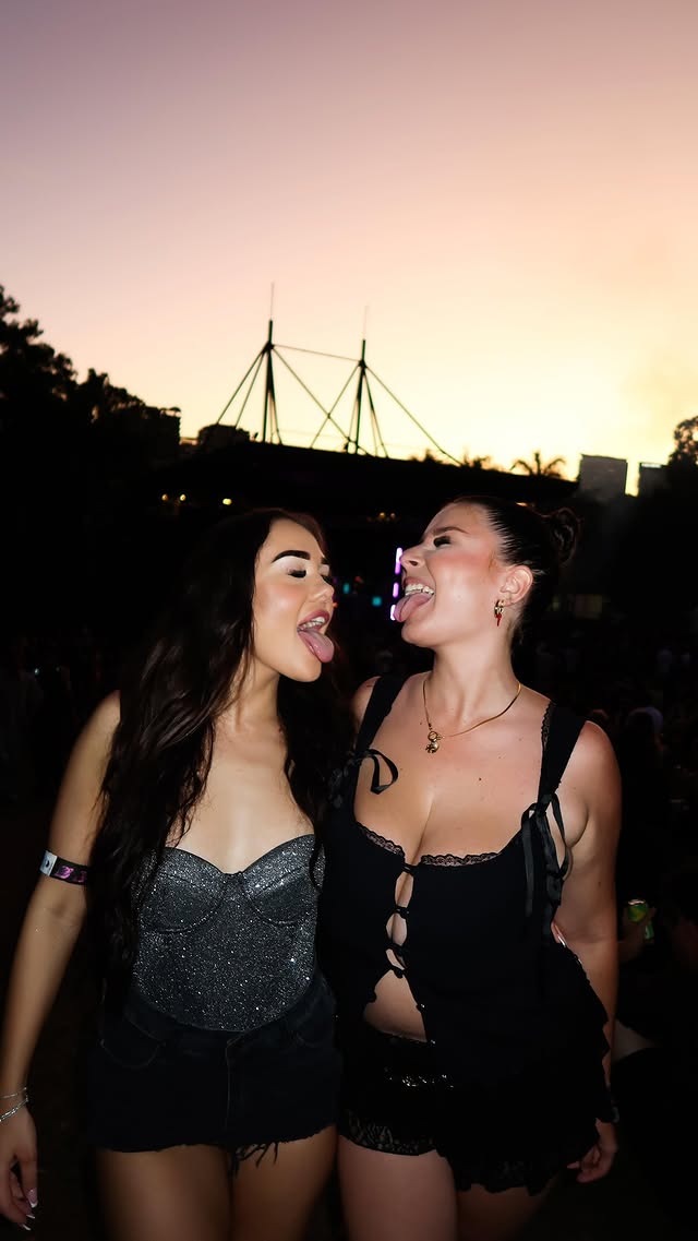 Instagram post by @priscilla.martinnn for Untitled Group. Caption reads: What a night with my favs 🖤

@untitledgroupau....