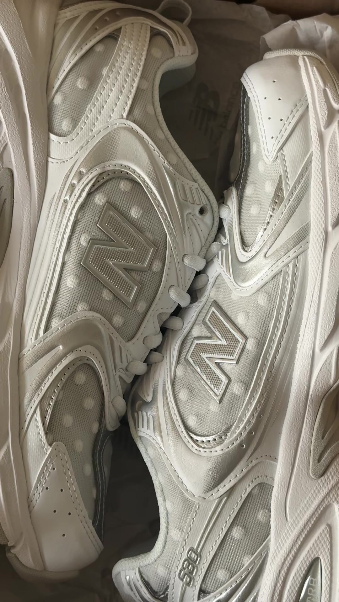 TikTok post by @likeag.six for New Balance. Caption reads: obsessed is an understatement @New Balance....