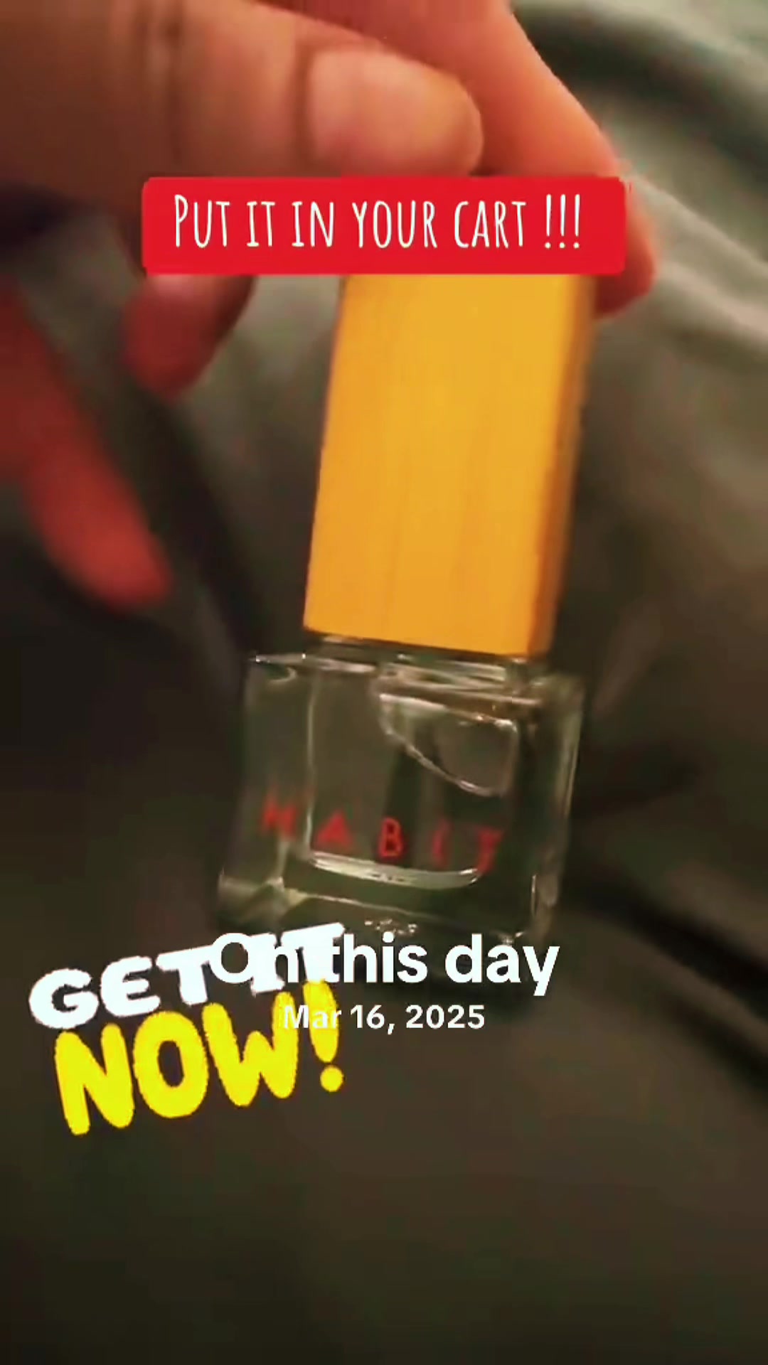 TikTok post by @therealvikkiskitchen for Habit Cosmetics. Caption reads: Love this top coat , by @Habit Cosmetics #viral....