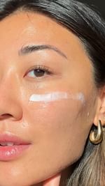 Instagram post by @ohmichellelee for StriVectin. Caption reads: Did you know that the first signs of skin aging....