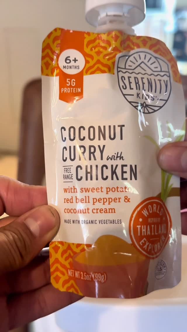 Instagram post by @locoeatz for Serenity Kids. Caption reads: [...] her “Coconut curry Chicken”by....