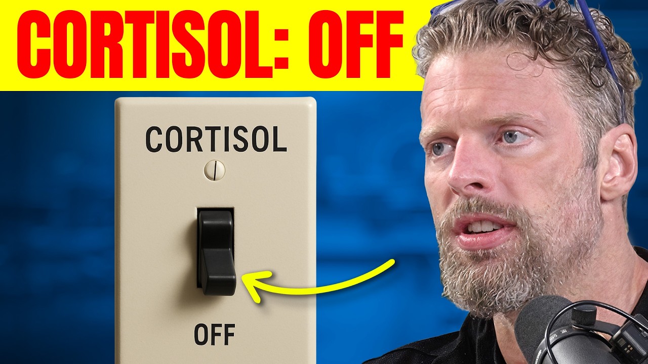 YouTube post by @ThomasDeLauerOfficial for Kineon. Caption reads: How to Rapidly Lower Cortisol, Fix Mitochondria....