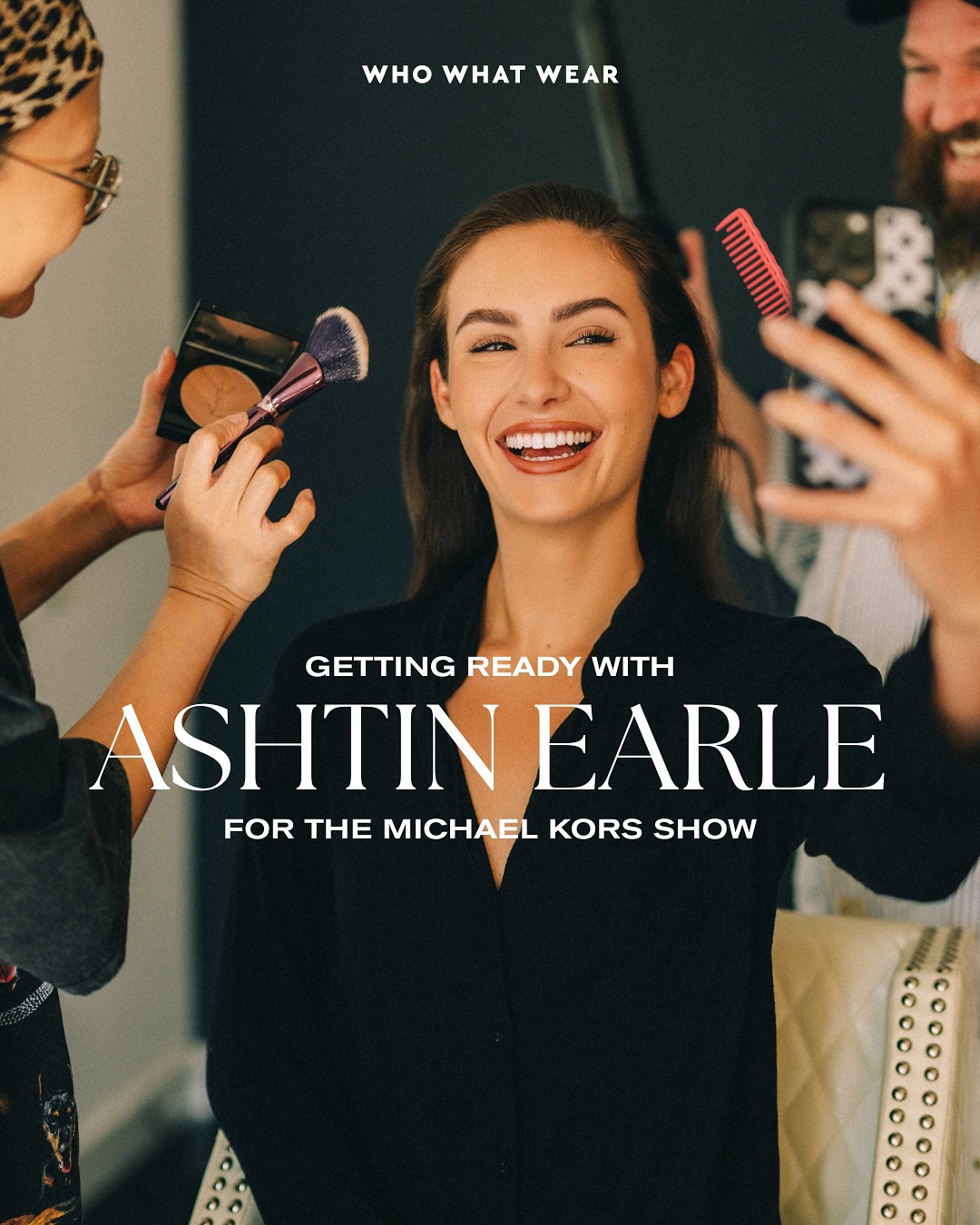 Instagram post by @ashtin for Who What Wear. Caption reads: How does @Ashtin Earle prepare for attending a big....