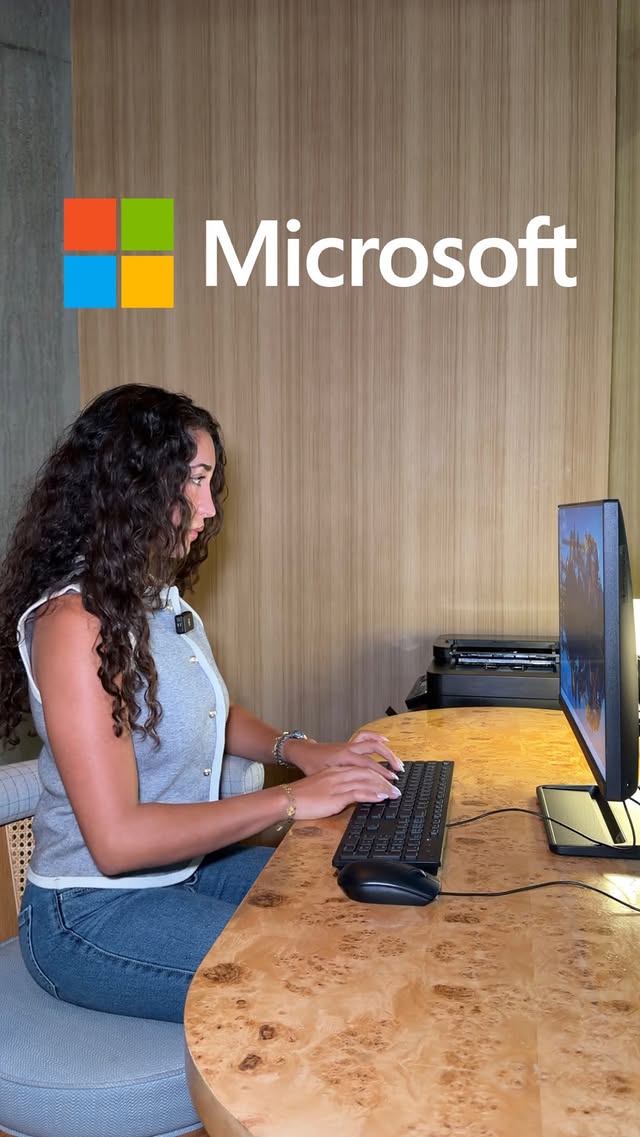 Instagram post by @laladoghmi for Microsoft. Caption reads: #MicrosoftLearnPartner | The more I learn about....