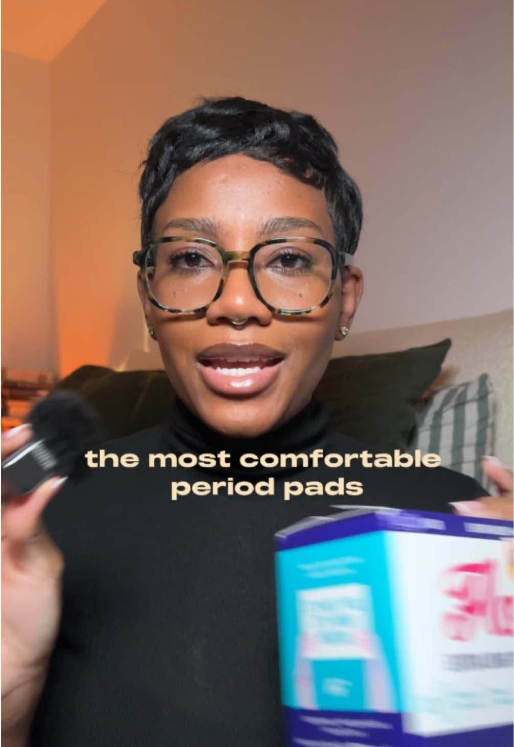 TikTok post by @farisaic for Here We Flo. Caption reads: [...] days your v deserves the best. Shop @Here We....