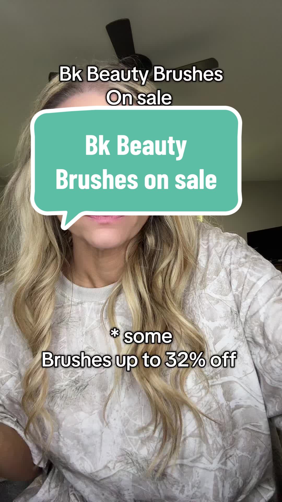 TikTok post by @hollycoley2002 for BK Beauty. Caption reads: My favorite makeup brushes @BK Beauty Brushes are....