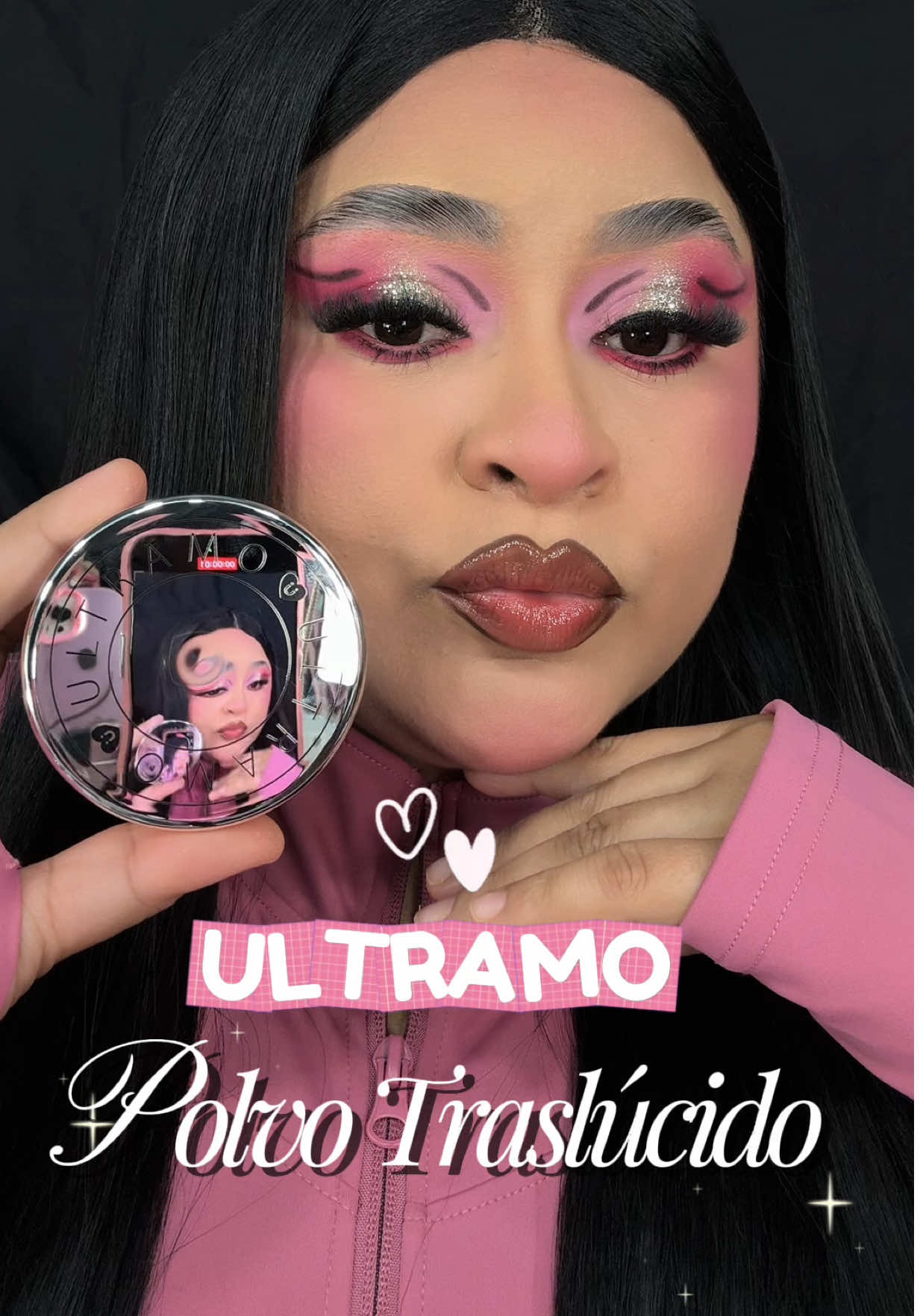 TikTok post by @jessmarquez_ for Ultramo. Caption reads: Polvo traslucido blanco @Ultramo-Selected 🛍️🛒....