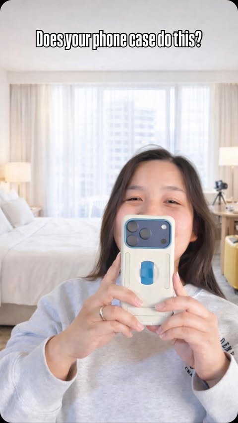 Instagram post by @vannie.beauty for MagBak. Caption reads: Whoever designed this @magbakofficial Elite phone....