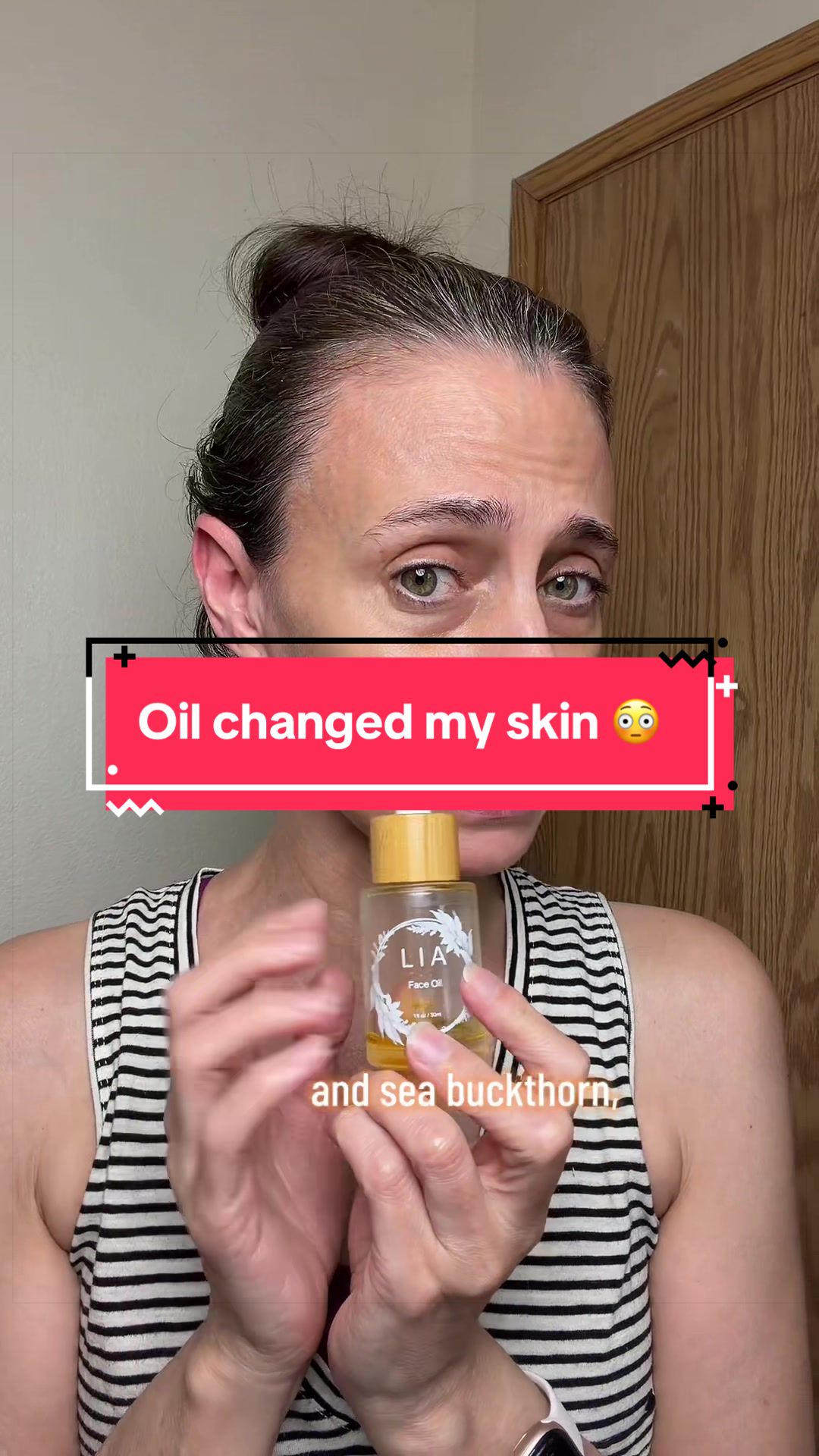 TikTok post by @maureen4403 for LIA Organics. Caption reads: [...] be your sign. So many thanks to @LIA....