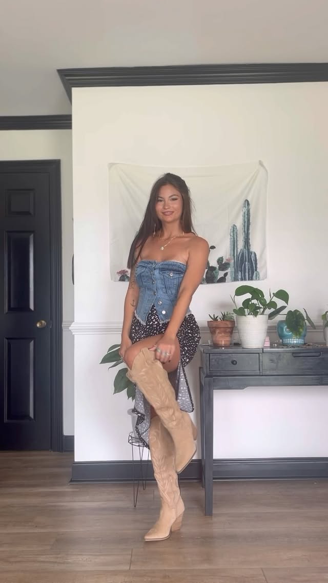Instagram post by @lorilynngranger0 for Willow Boutique. Caption reads: The most adorable & versatile pair of western....