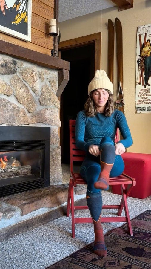 Instagram post by @kellynwilson for Smartwool. Caption reads: Whatever the day, no matter the weather, it’s....