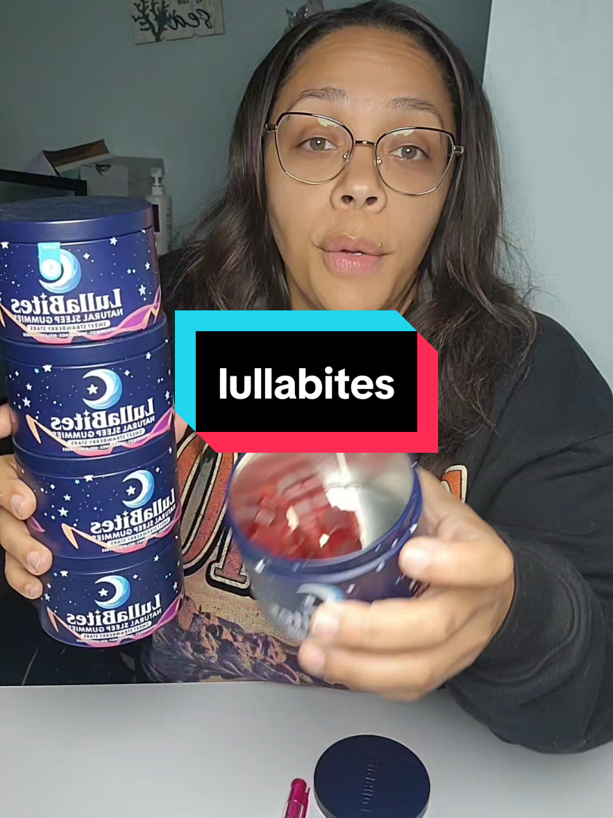 TikTok post by @porcheezy for LullaBites. Caption reads: @Lulla natural sleep gummies.