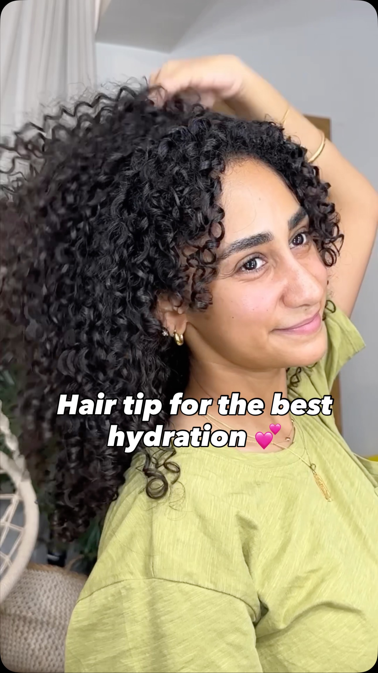Instagram post by @rana.reviews for OGX Beauty. Caption reads: Best hair tip for maximum hydration ❤️ with....
