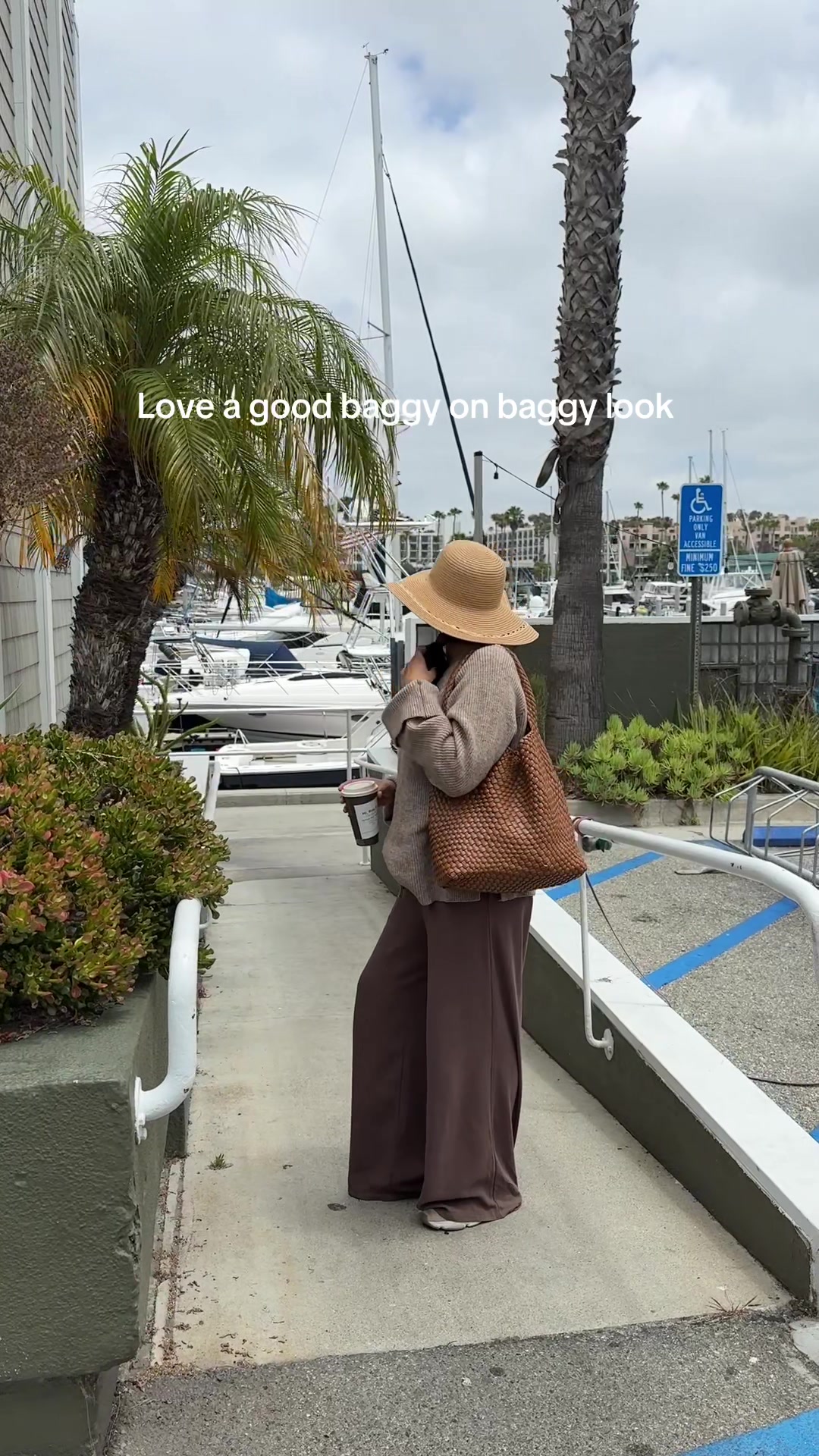 TikTok post by @jazzydidit for OmmigO. Caption reads: These linen cotton blend wide leg pants are so....