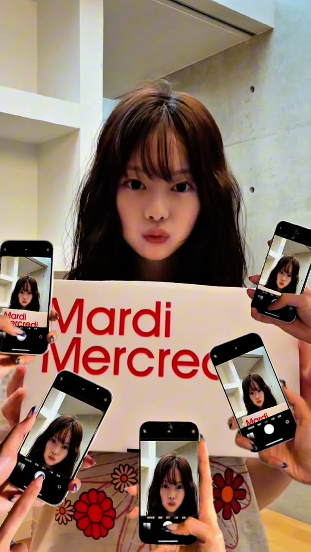 Instagram post by @songtengmarin for Mardi Mercredi. Caption reads: マルディメクルディづくしのコーディネート★

@mardi_mercredi_official　
@....