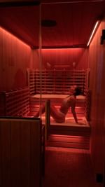 Instagram post by @marinarossa for Sweat and Tonic. Caption reads: [...] and the private room is everything.....