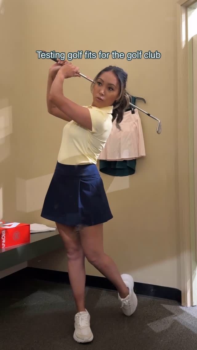 Instagram post by @tishaalyn for Golf Galaxy. Caption reads: Or should I say golf ‘clerbbb’ 👀⛳️😂

Shoutout to....