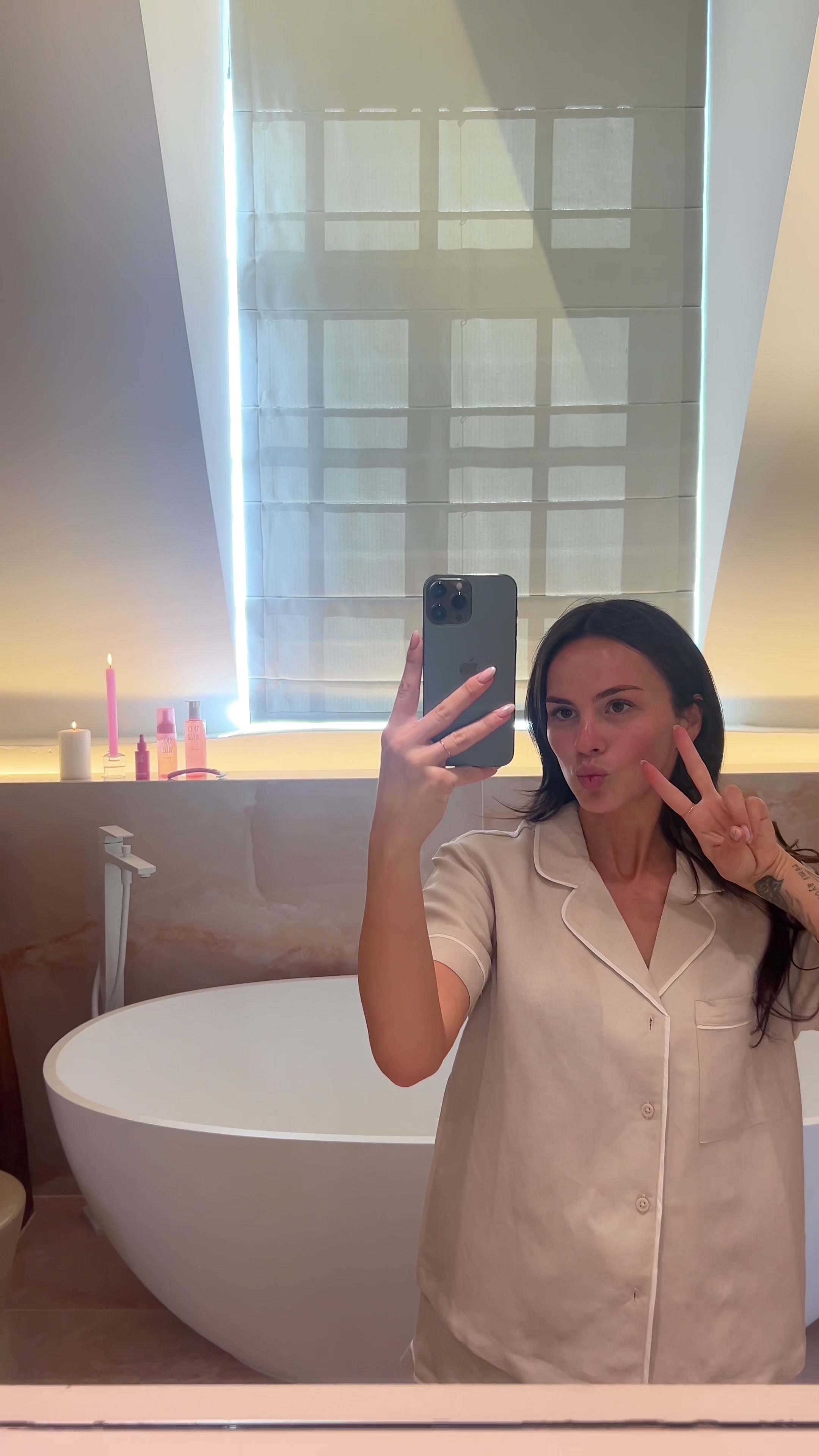 TikTok post by @demideboer for Clay And Glow. Caption reads: Summer skincare routine with @Clay And Glow 💗💗....