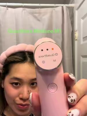 TikTok post by @sabrinaxchen_ for Skin Seoul. Caption reads: QuadThera MiniTune M1 Perfect device for skin....