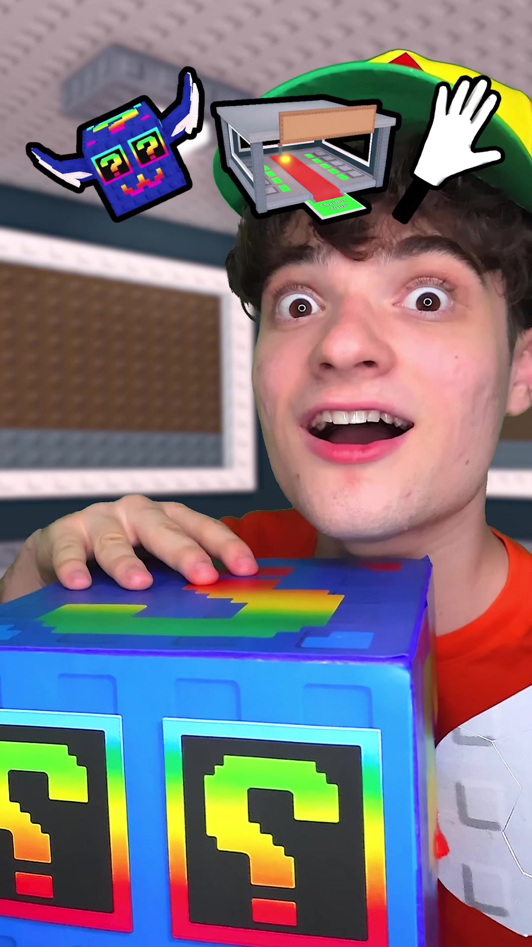 TikTok post by @spizee.goat for AndaSeat. Caption reads: [...] A Brainrot Noob VS Pro 3 Levels ❔🟨....