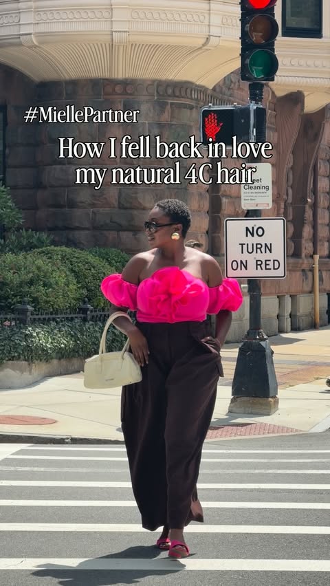 Instagram post by @jones_tiara for Mielle Organics. Caption reads: [...] as I strengthen my confidence and....