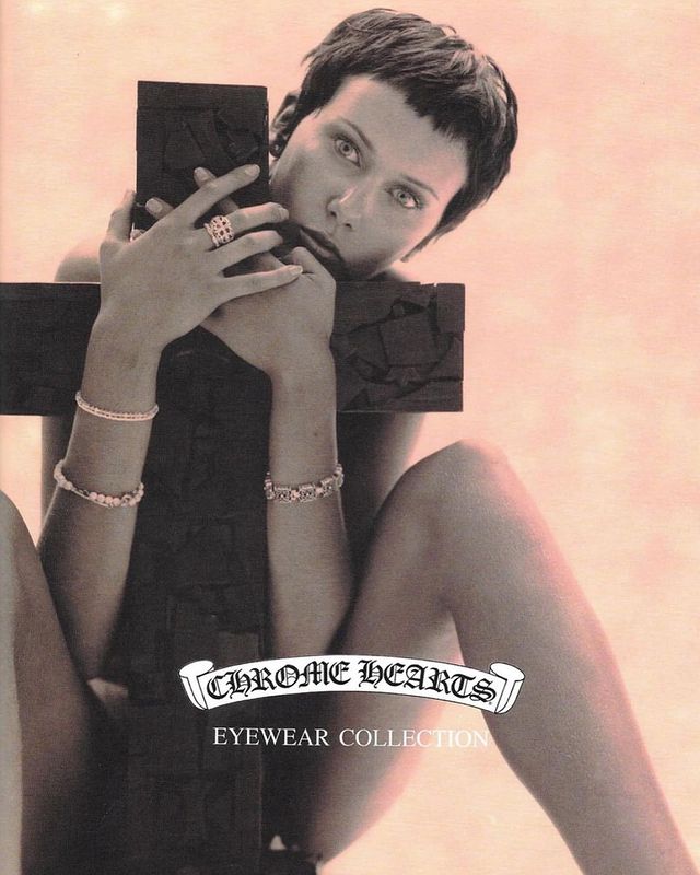 Instagram post by @iblamejordan for Chrome Hearts. Caption reads: @ChromeHeartsOfficial latest Campaign. X By [...].