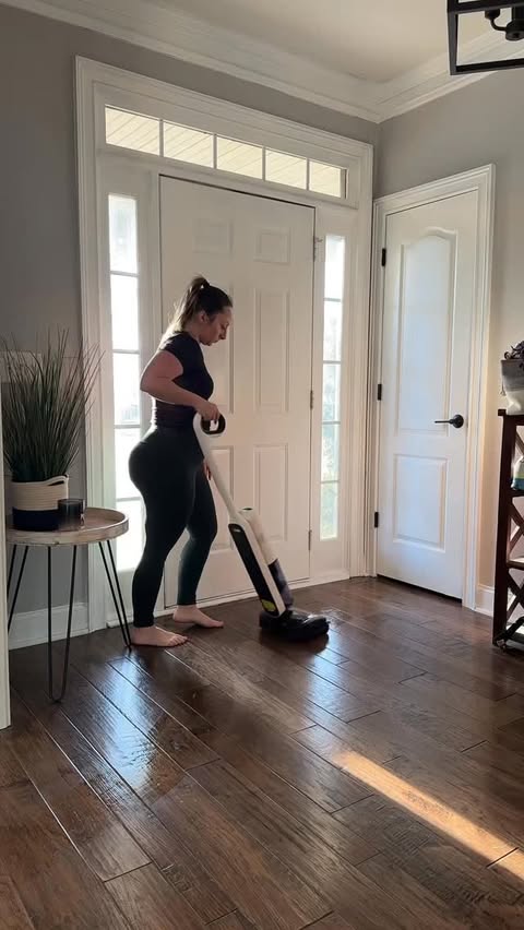 Instagram post by @thecourtneynielson for Tineco. Caption reads: Let’s clean the floors and yap #tinecopartner....