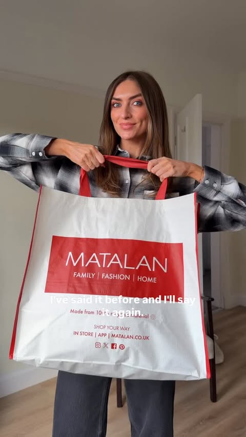 Instagram post by @emilyjbull for Matalan. Caption reads: Ad  Come shopping with me for party-wear pieces at....