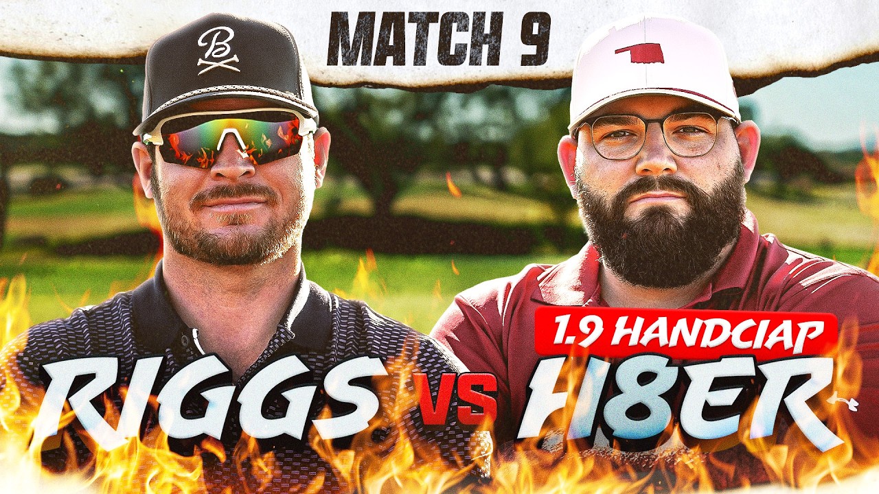YouTube post by @ForePlayGolf for Shady Rays. Caption reads: Can Riggs Stay UNDEFEATED This Season?!.