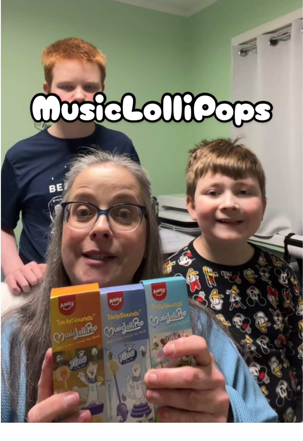 TikTok post by @99yearscreations for Amos Sweets. Caption reads: @Amos Sweets These new Olympic themed musical....