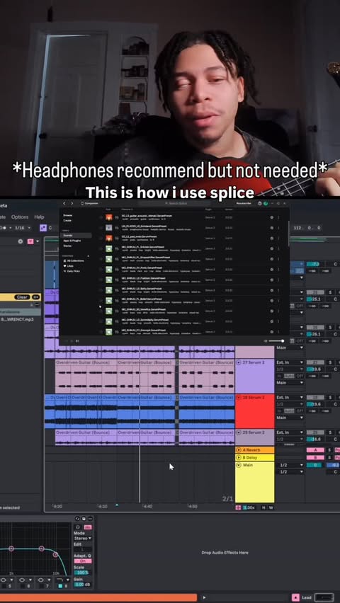 Instagram post by @dante_swan_ for Splice. Caption reads: Not a Serum Ad though I am a #splicepartner but im....