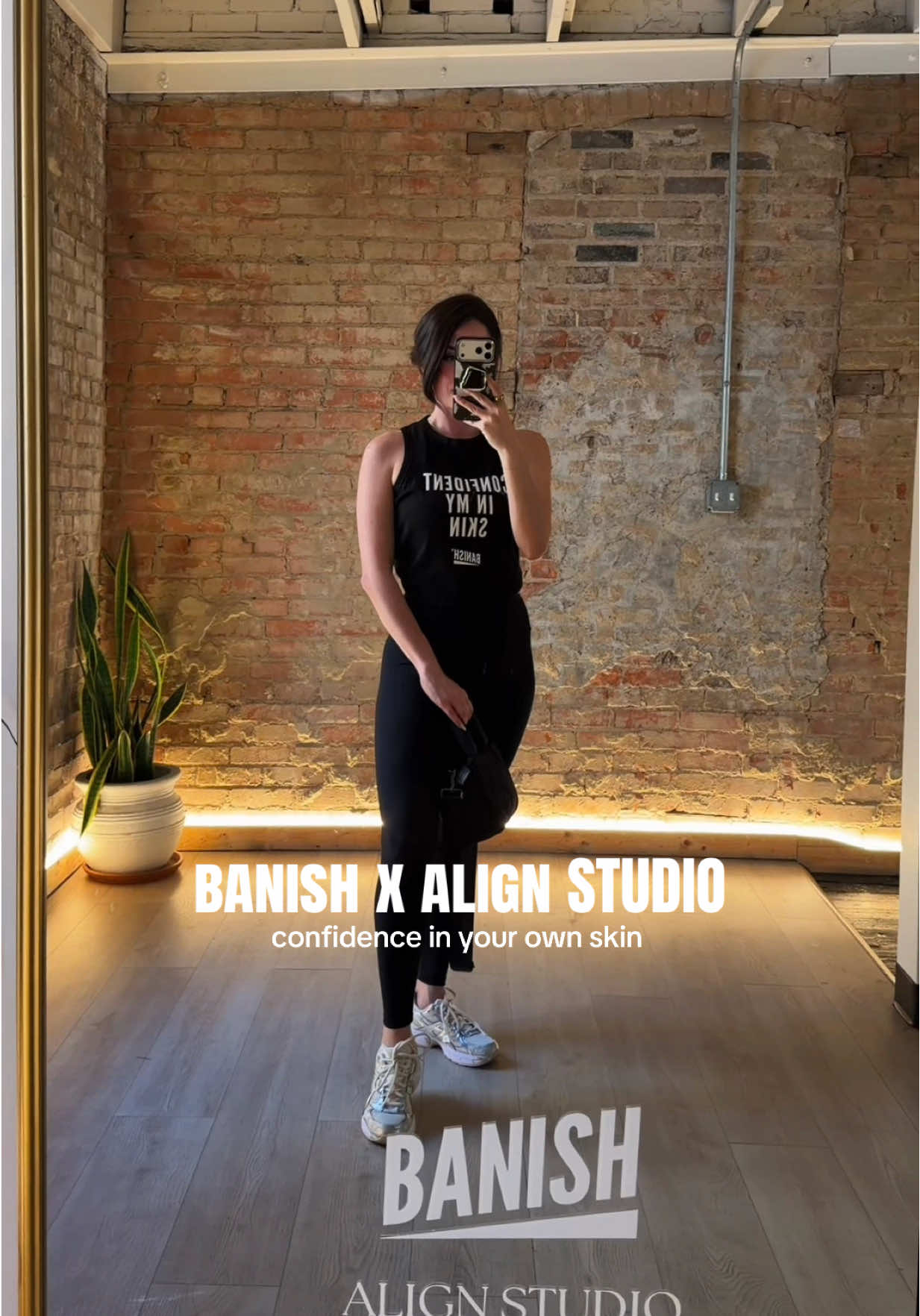 TikTok post by @spencerjackiee for Banish. Caption reads: [...] ✨ Loved this special Pilates event with....