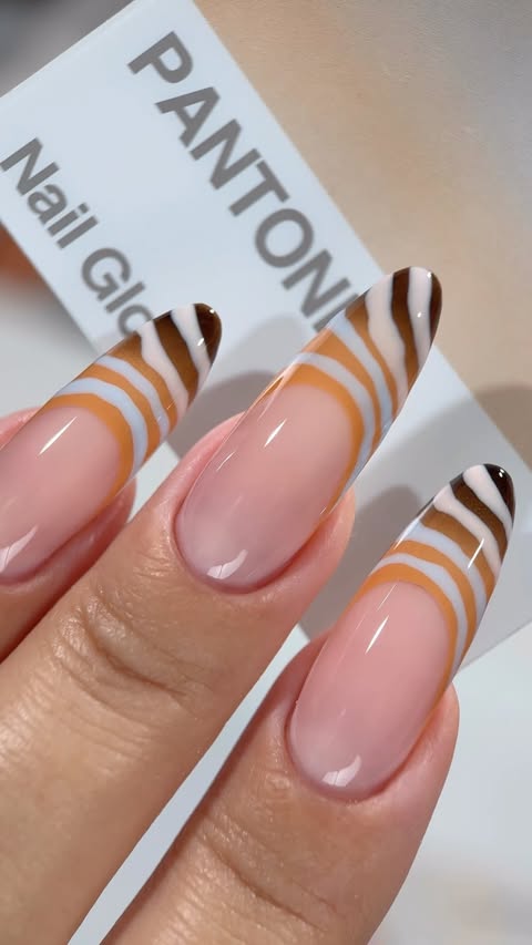 Instagram post by @nananails_art for Beetles Gel Polish. Caption reads: ✨Beetles Nail Glow with @beetlesgelpolish PANTONE....
