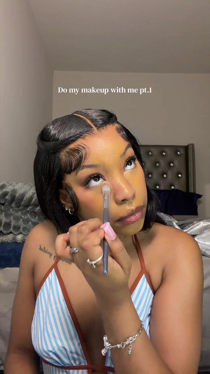 TikTok post by @l.alise for HALEYS. Caption reads: [...] Place @Laura Mercier @aboutface @HALEYS....