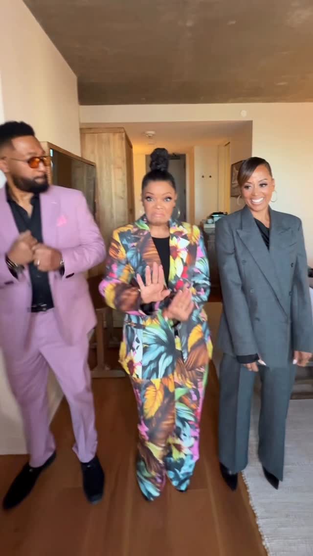 Instagram post by @yvettenicolebrown for Lifetime. Caption reads: an iconic trio! #HeWasntManEnough.