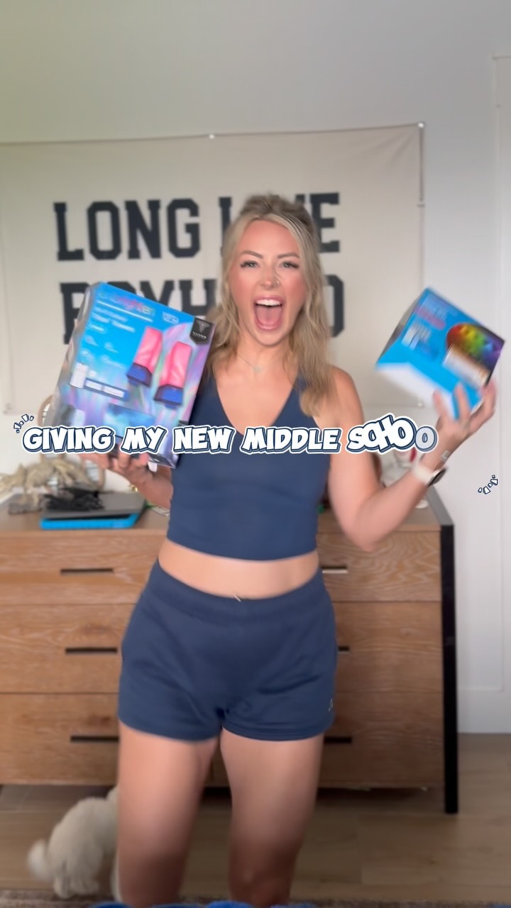 Instagram post by @chelsieashley_ for Enbrighten. Caption reads: Middle school already?! 🥹 I wanted to make....