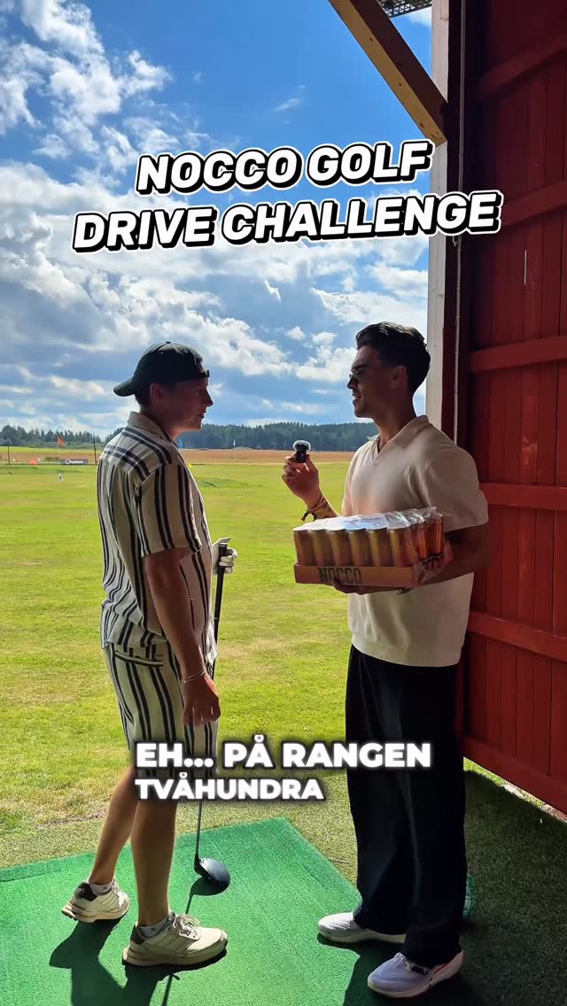 Instagram post by @ifilip24 for NOCCO. Caption reads: NOCCO Golf Drive Challenge ⛳️ 

#nocco.