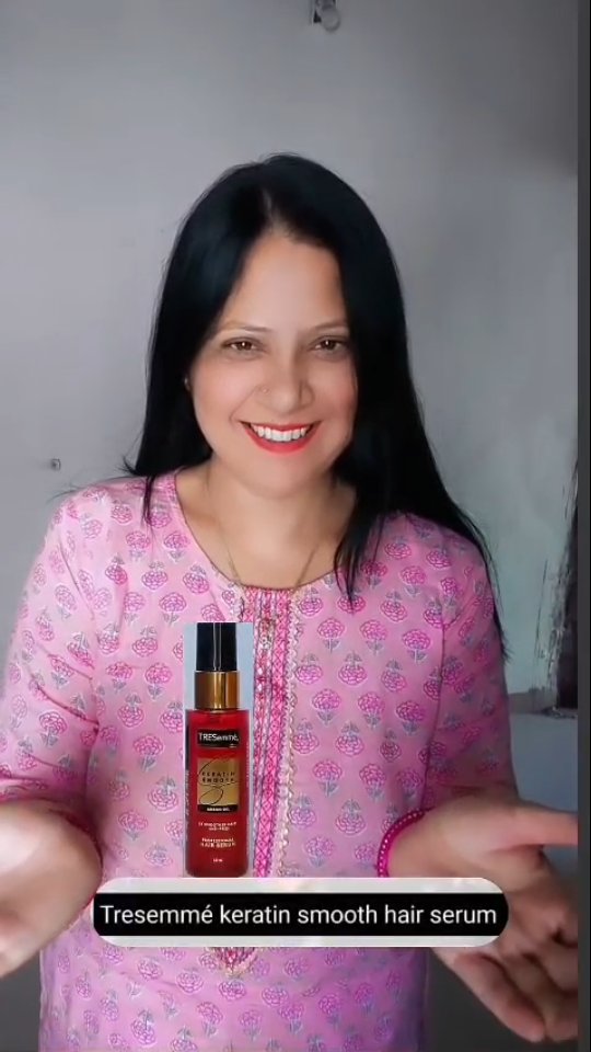 Instagram post by @garvi_sheetal for TRESemmé. Caption reads: "My hair found its happy place with TRESemmé....