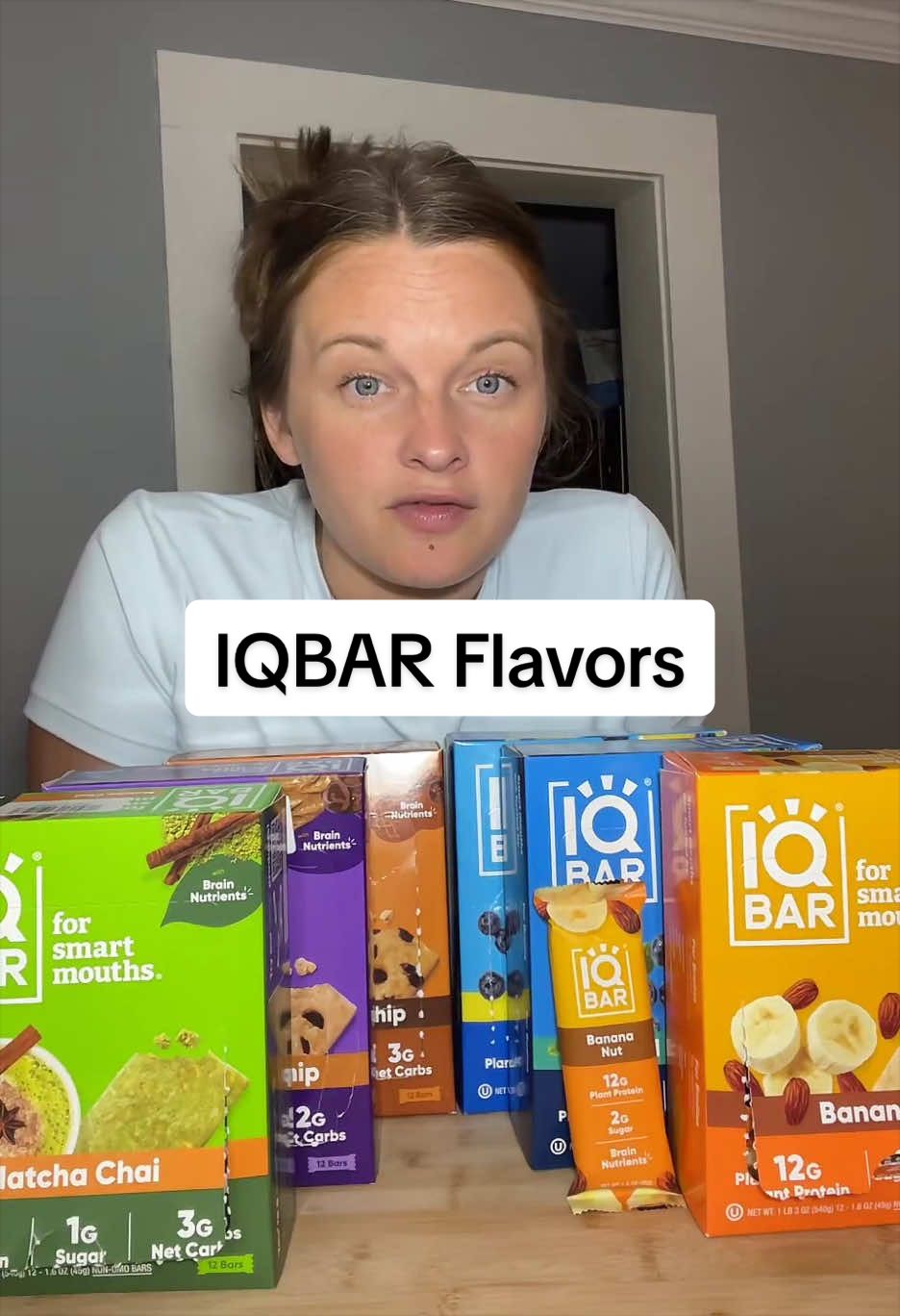 TikTok post by @allietravers for IQBAR. Caption reads: #livehighlights #tiktoklive #iqbar #healthy....
